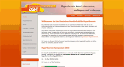 Desktop Screenshot of dght-ev.de